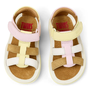 Camper - Sandalias de bebé Bicho con bloques de color | Rosa