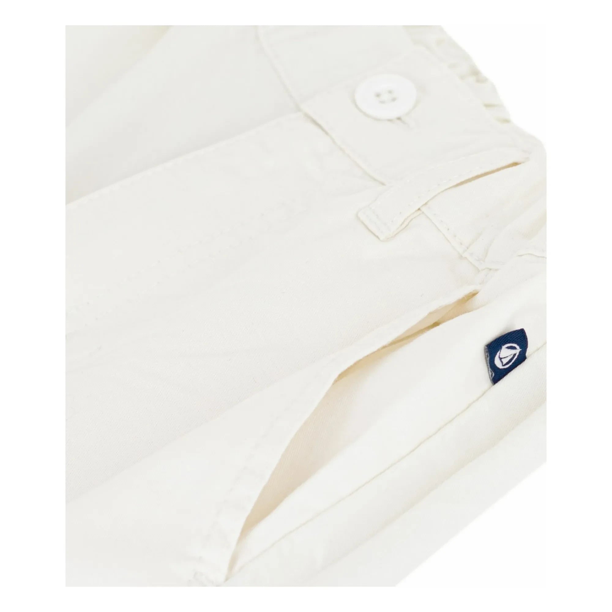 Petit Bateau - Pantalón corto bermuda sarga unicolor | Crudo