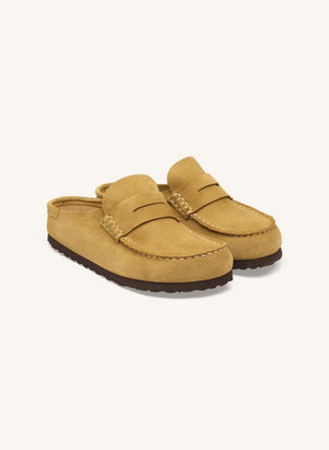 BIRKENSTOCK - Zuecos de ante Naples | Amarillo