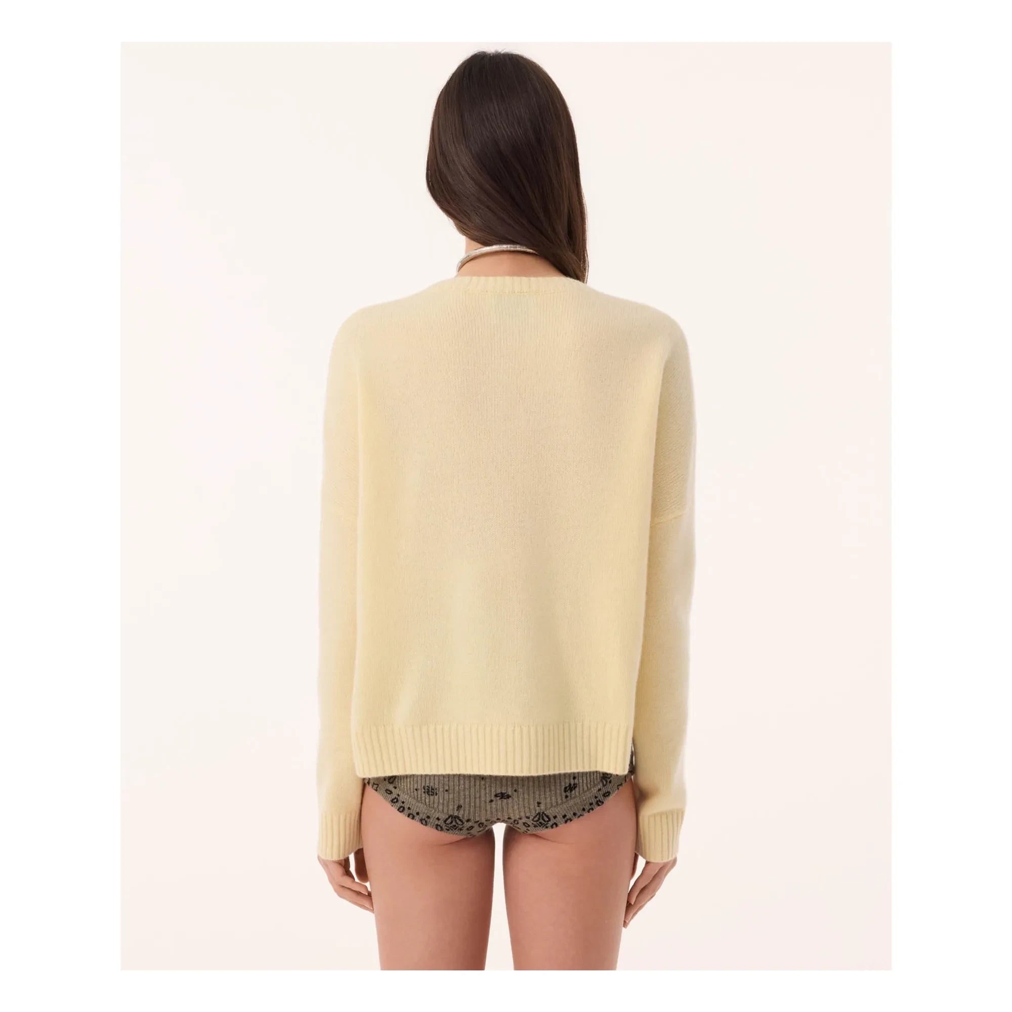 Kujten - Jersey de cachemir Amelie | Verde anís