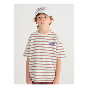 Bobo Choses - Bobo Choses Camiseta a Rayas | Azul claro