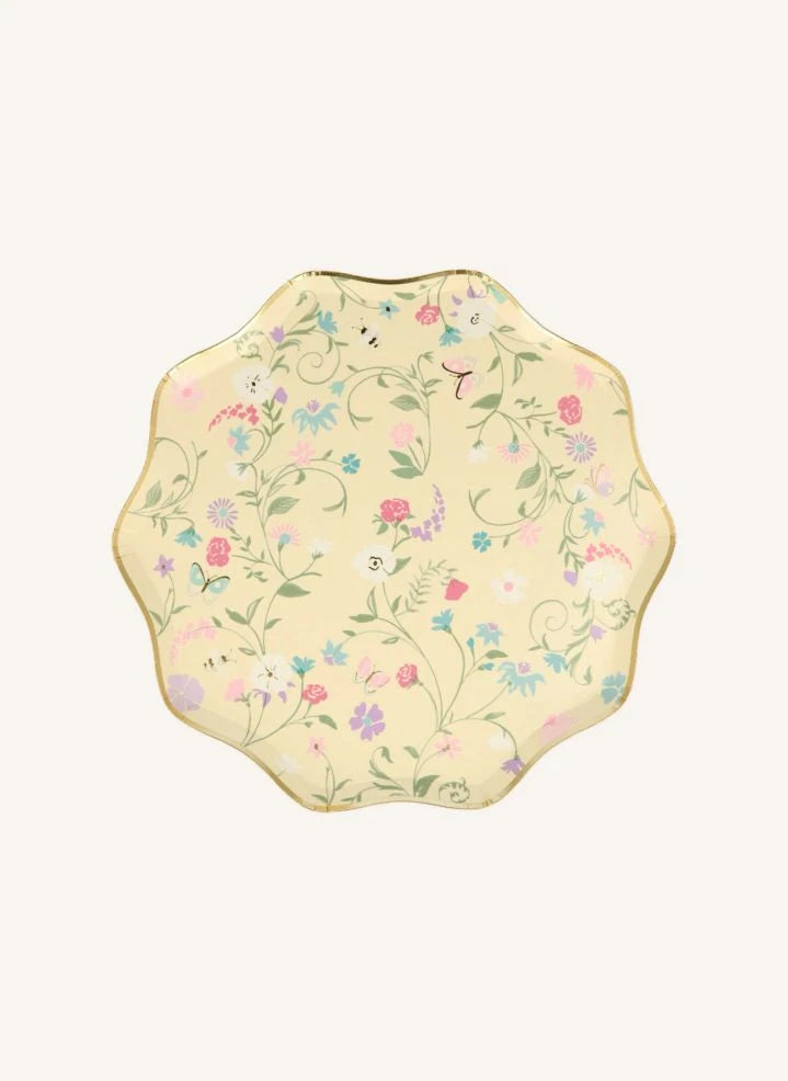 Meri Meri - Ladurée platos de papel con estampado de pequeñas flores - set de 8