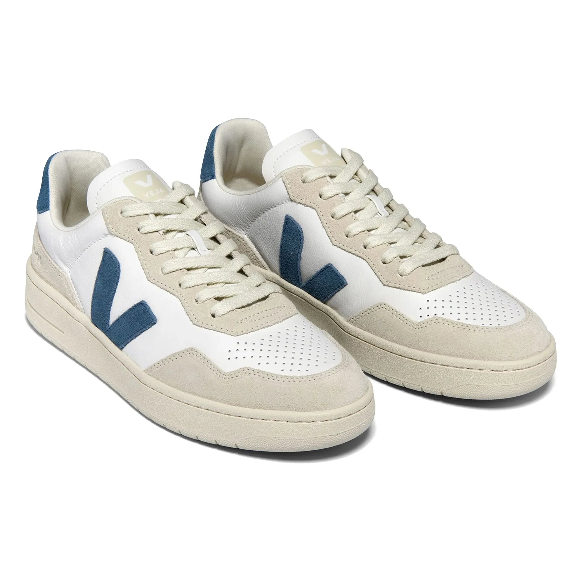 Veja - Zapatillas V-90 O.T. de Cuero | Azul