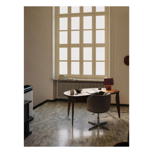 Ferm Living - Silla de oficina Rico de terciopelo | Gris
