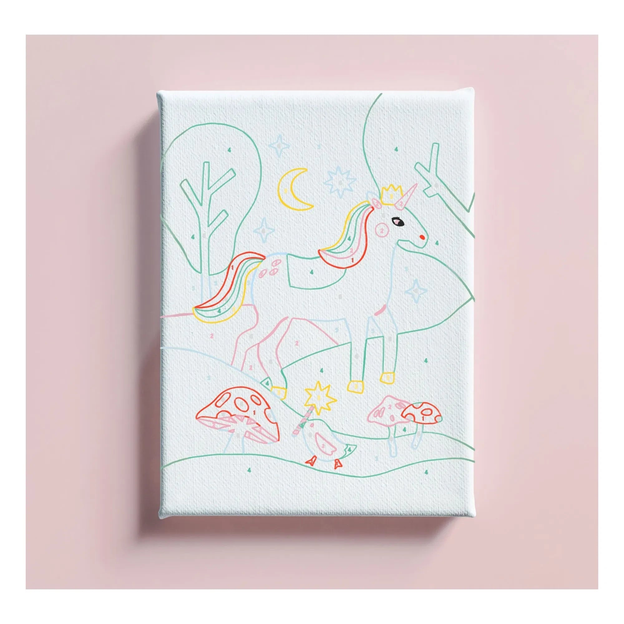 La Petite Épicerie - Pintura por números para niños - Unicornio y Piou