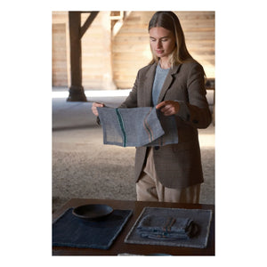 Libeco - Servilleta de lino Arlo | Carbón