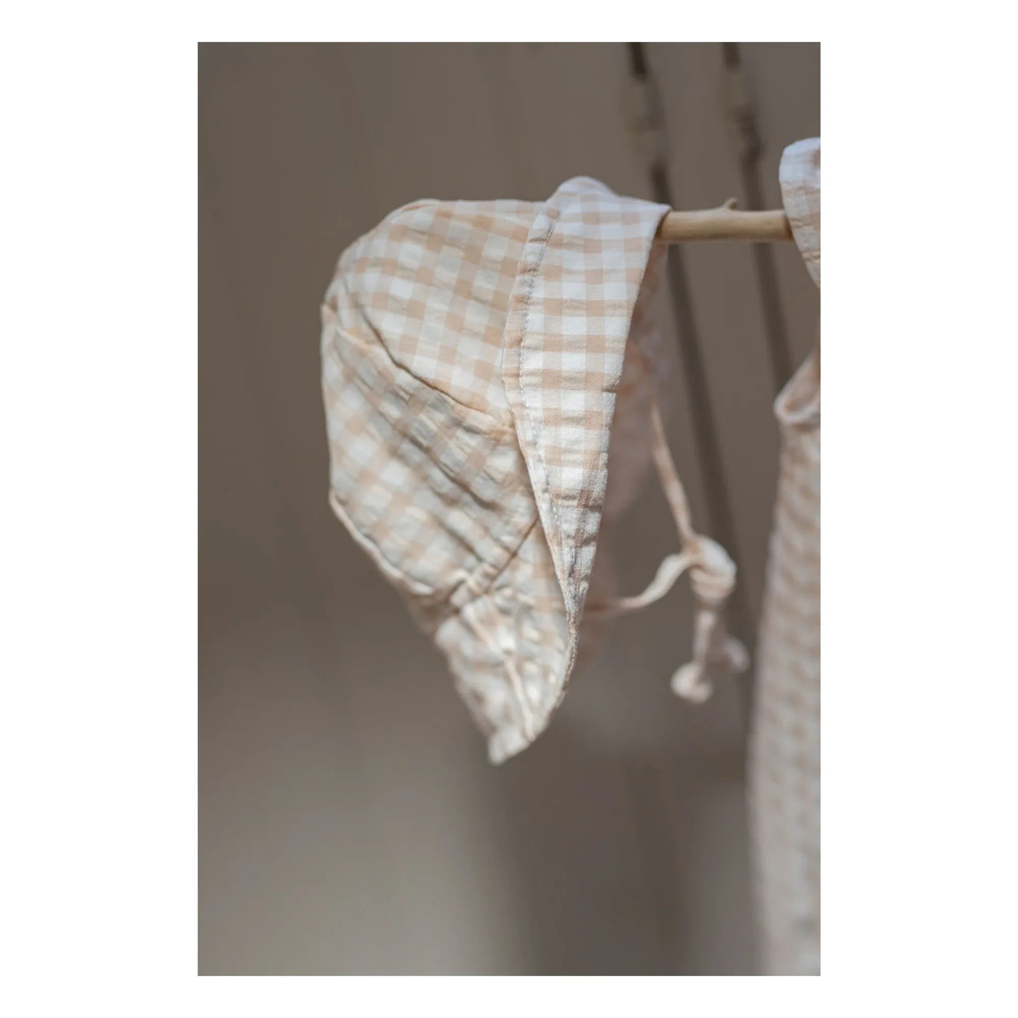1+ in the family - Sombrero Egas Vichy Seersucker | Beige rosa