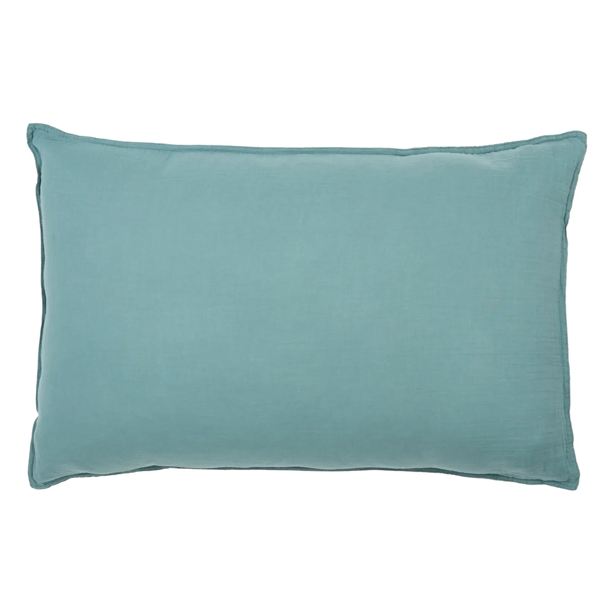 Haomy - Funda de almohada de voile de algodón | Piedra azul