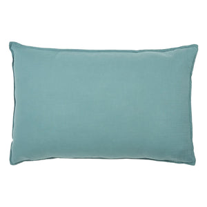 Haomy - Funda de almohada de voile de algodón | Piedra azul