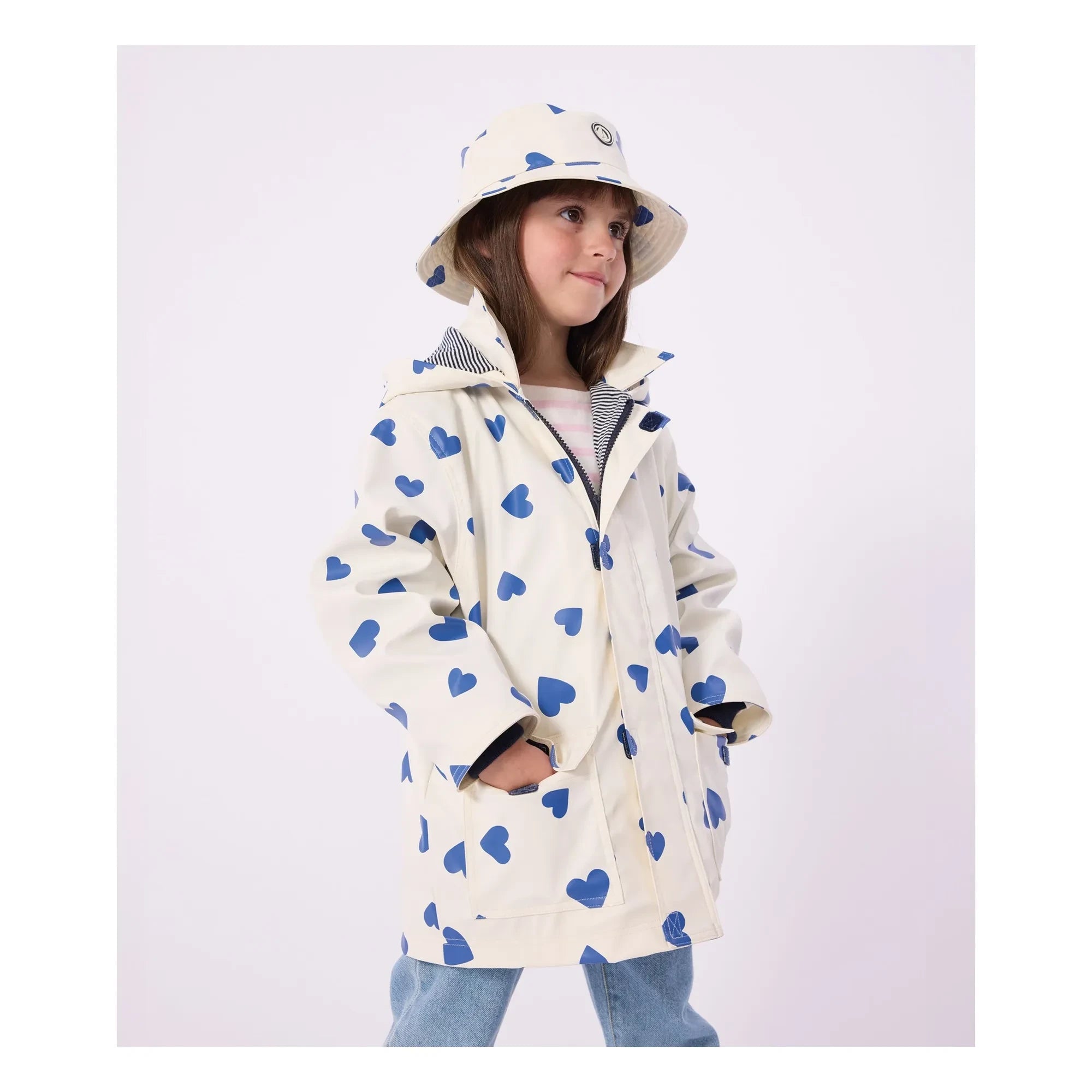 Petit Bateau - Corazones de cera icónicos Fibras recicladas | Marfil