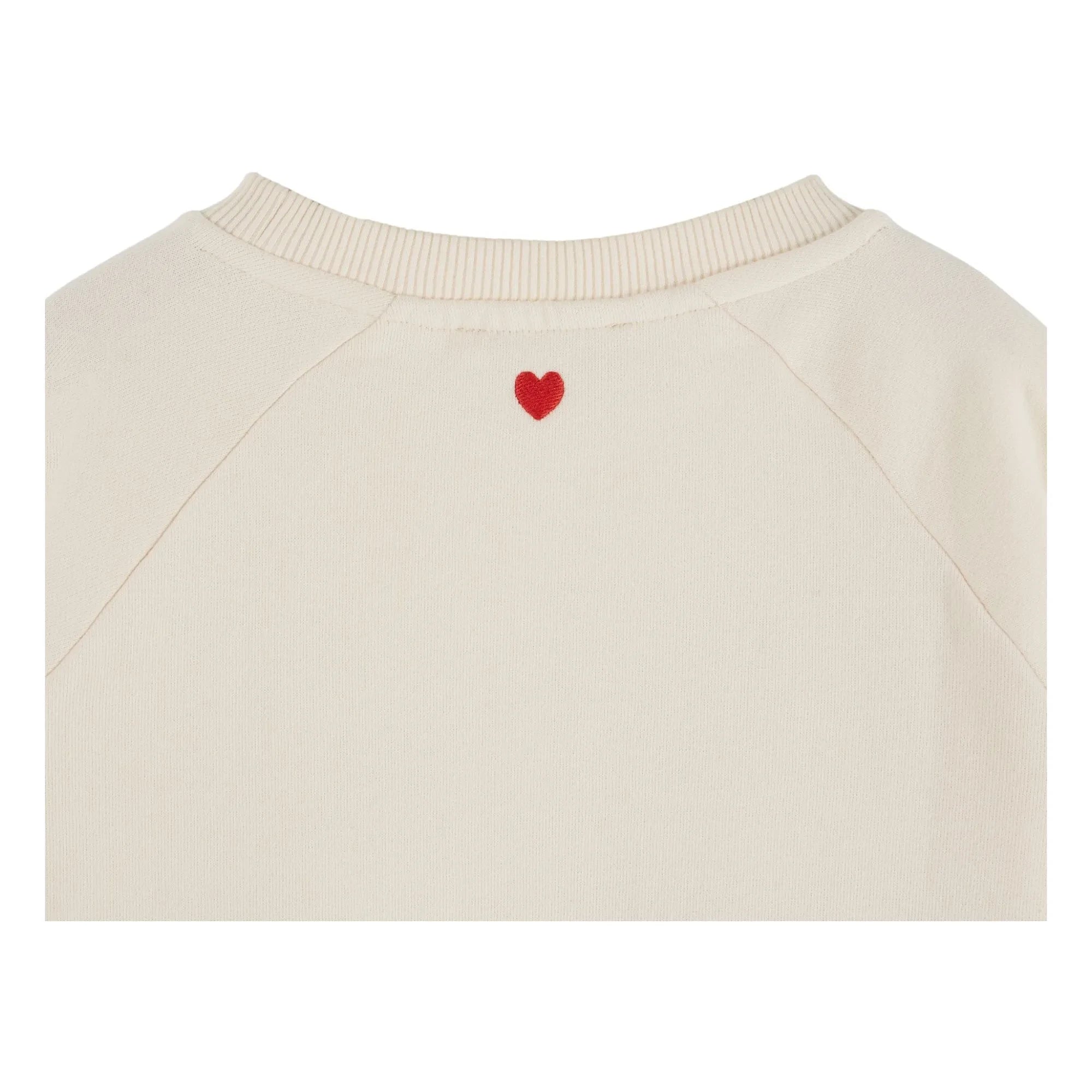 Emile et Ida - Cherry organik pamuk sweatshirt | Ecru