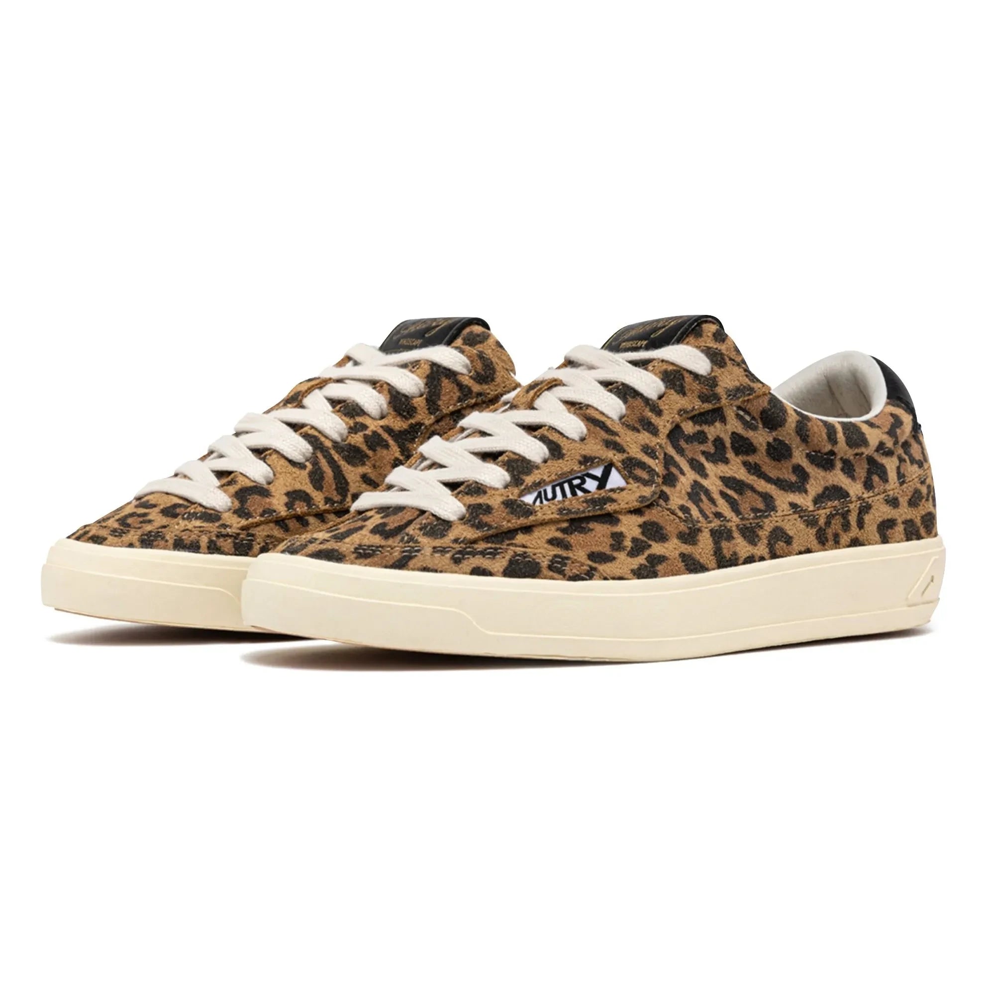 Autry - Windscape Düşük Leopar Süet Sneakers | Kahverengi