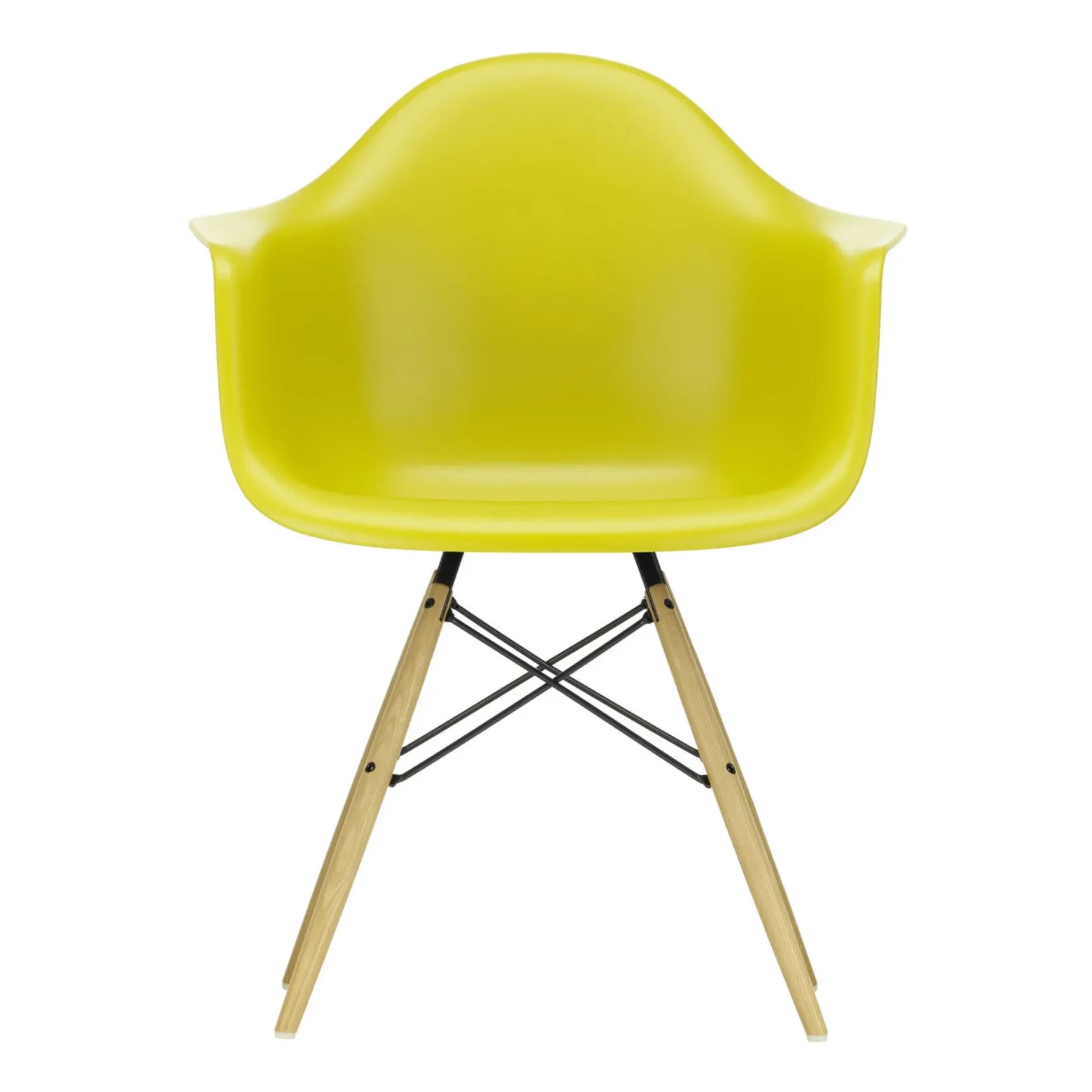 Vitra - Silla DAW - base de arce - Charles y Ray Eames | Mostaza