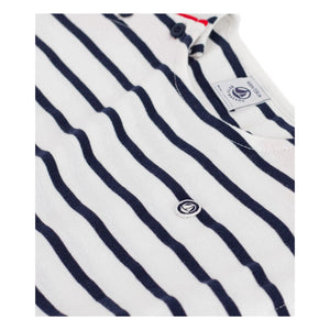 Petit Bateau - Vestido sin mangas a rayas | Blanco