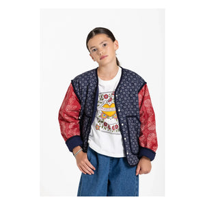 Cien Piezas - Chaqueta Bandana Malya | Azul Índigo