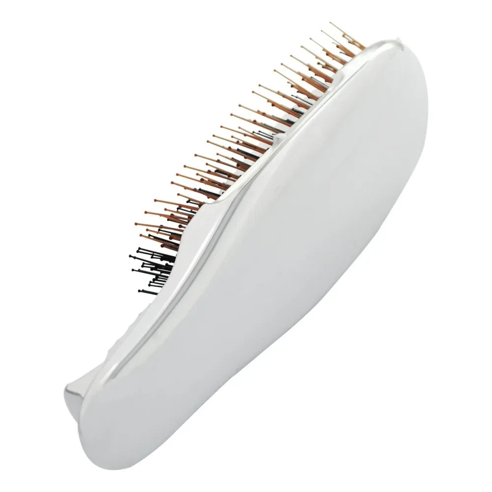 S.Heart.S - Cepillo para cabello Mini Scalp+ para cabellos gruesos | Plateado
