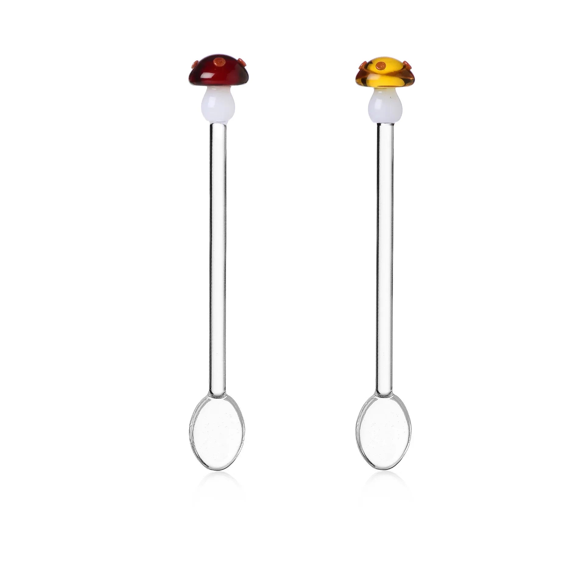 Ichendorf Milano - Cucharas de Corcho y Cristal - Juego de 2 | Rojo