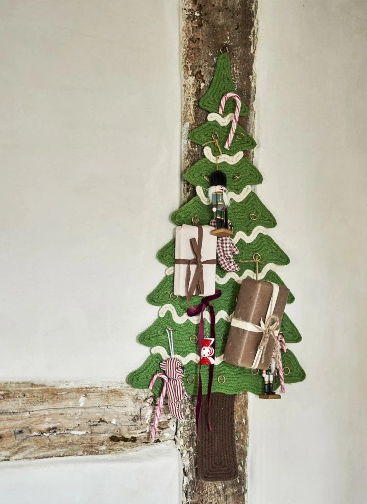 Bloomingville - Calendario de adviento de algodón Douglas | Verde