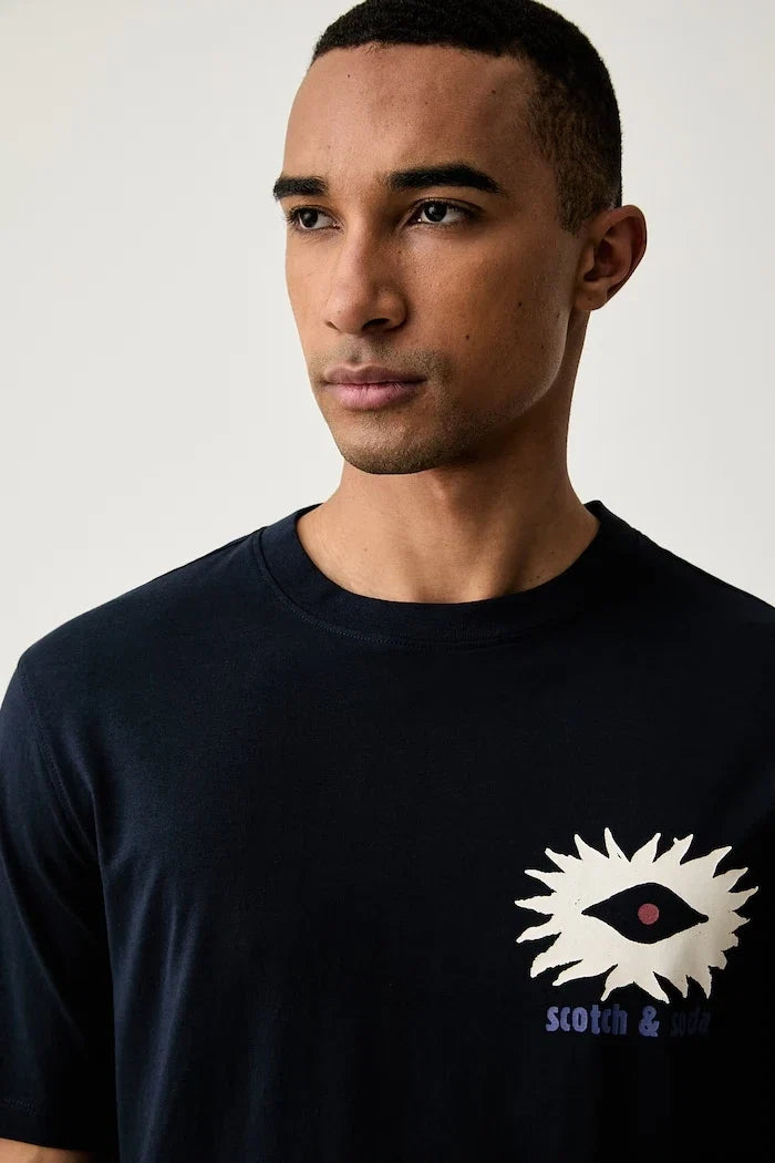 Camiseta de algodón para hombre Scotch & Soda
