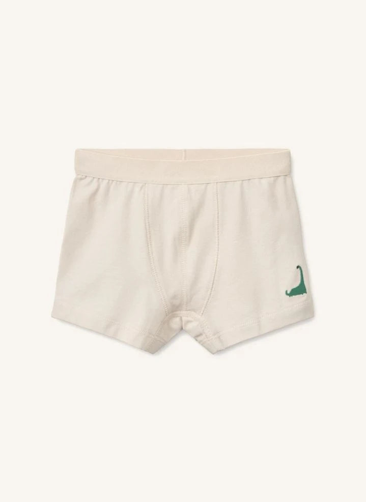 Liewood - 3 piezas Boxer de Orgánico Algodón Marvin Dinosaurios | Beige