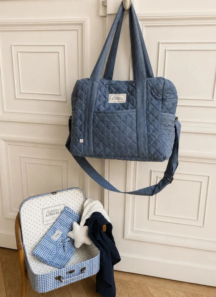 Editions Aimable - Bolsa de cuidado para bebés Suzanne | Mandeville Azul