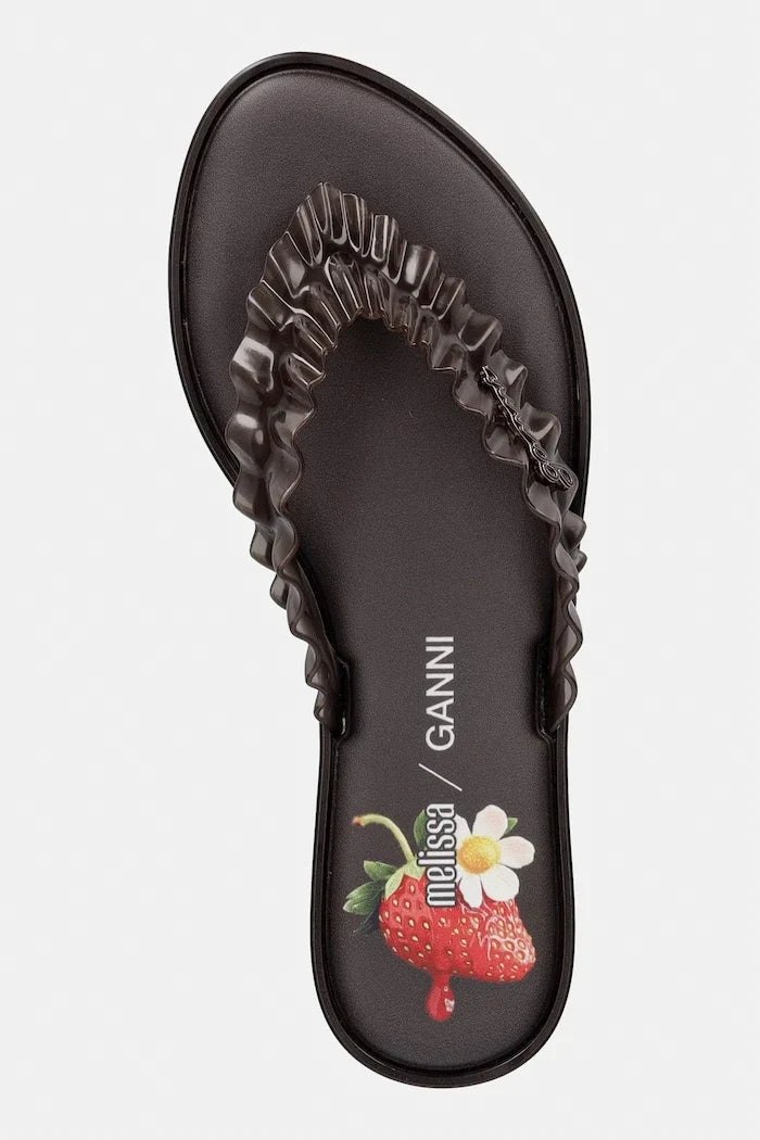 Chanclas Melissa Slim + Ganni AD para mujer