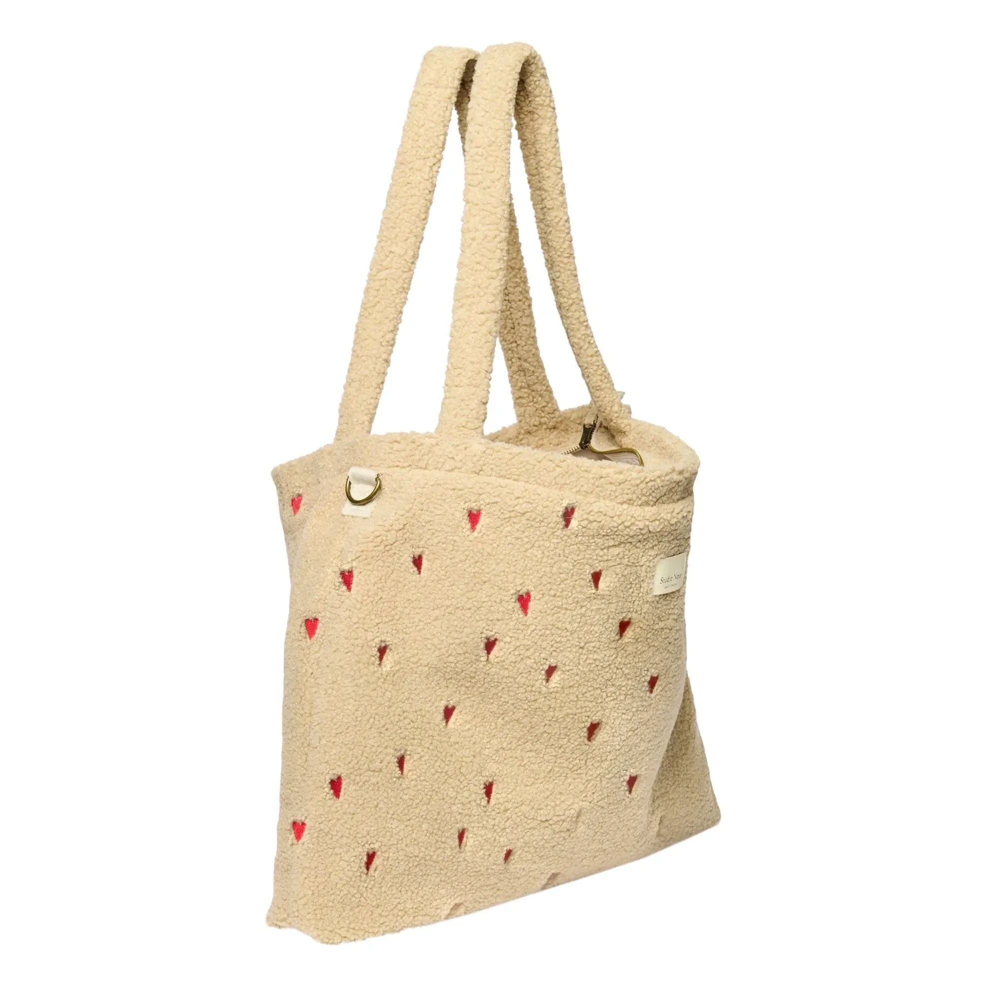Studio Noos - Bolso cambiador Hearts | Crudo