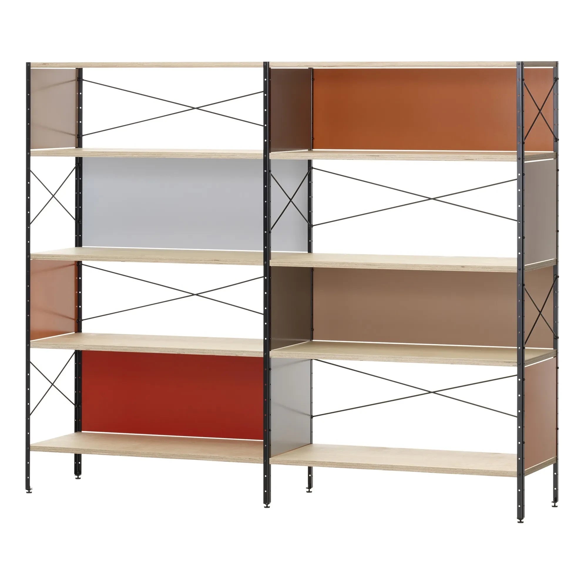Vitra - Unidad de almacenamiento Eames ESU, estantería - 4 estantes - Charles & Ray Eames, 1949