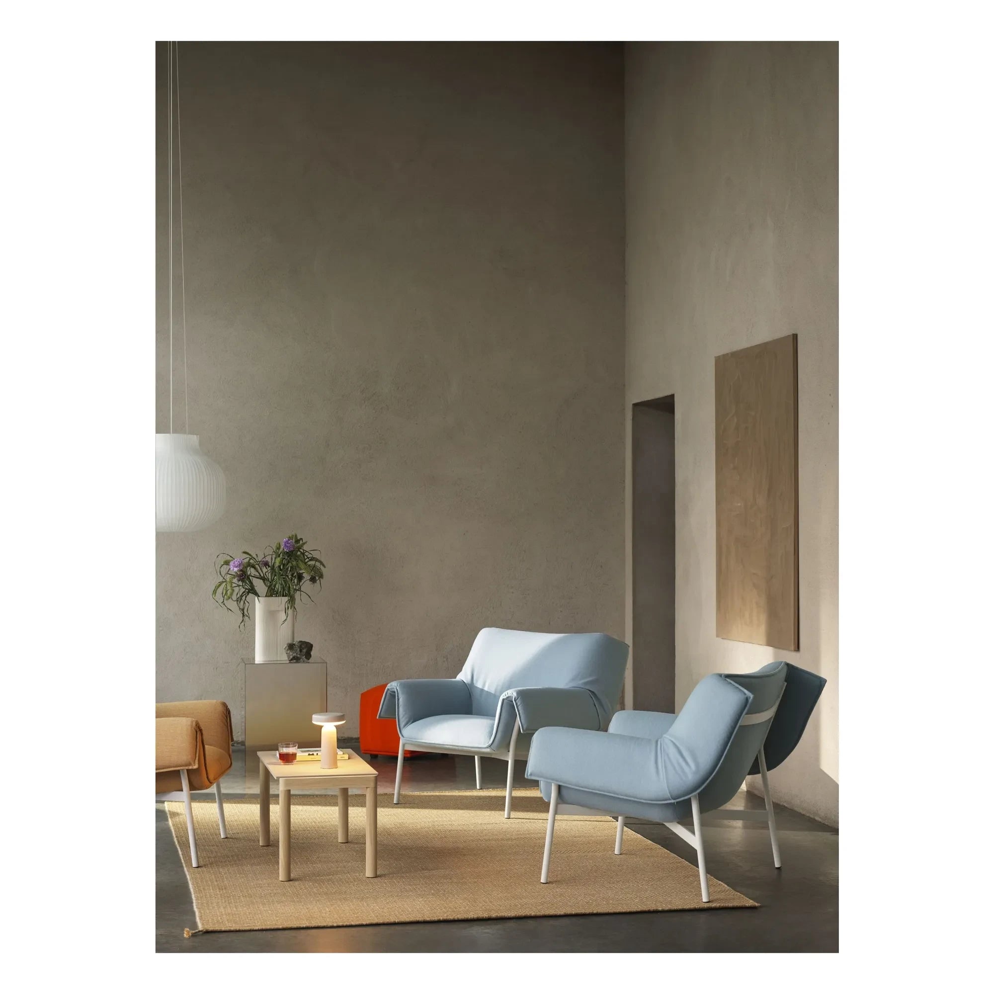 Muuto - Lámpara colgante Strand Closed, Benjamin Hubert | Blanca