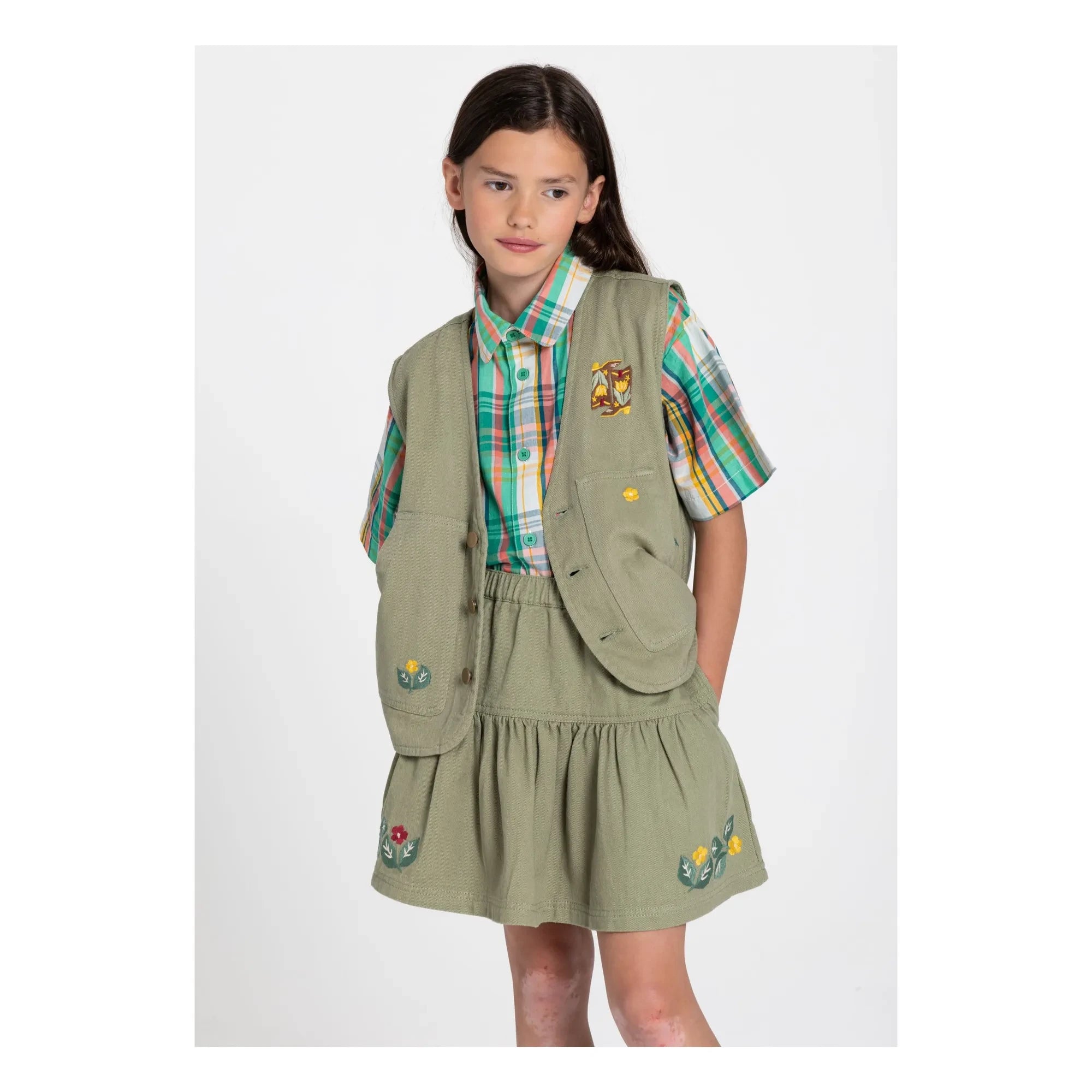 Hundred Pieces - Chaleco Sin Mangas Botas | Verde almendra
