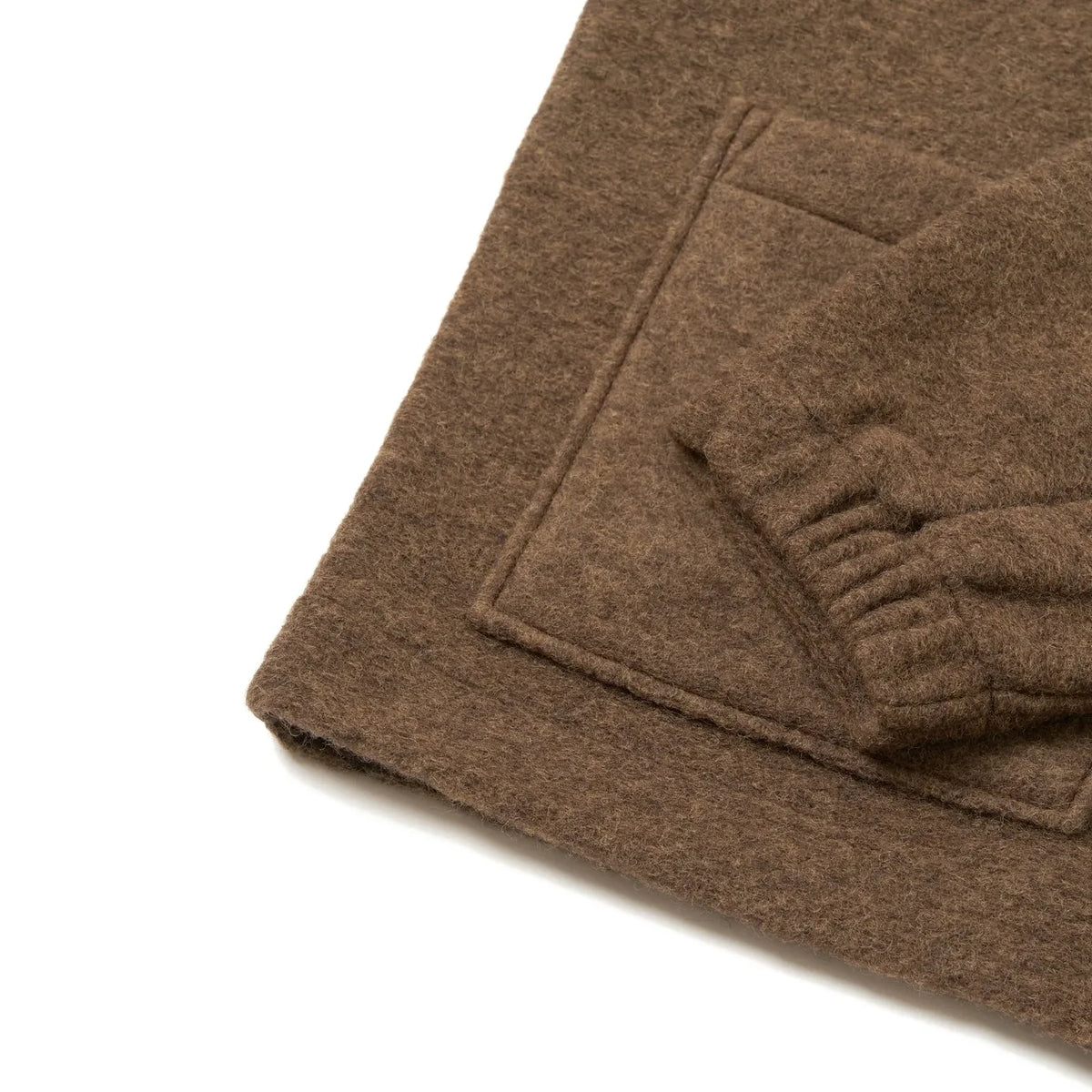 Universal Works - Rams Yün Overshirt | Kahverengi