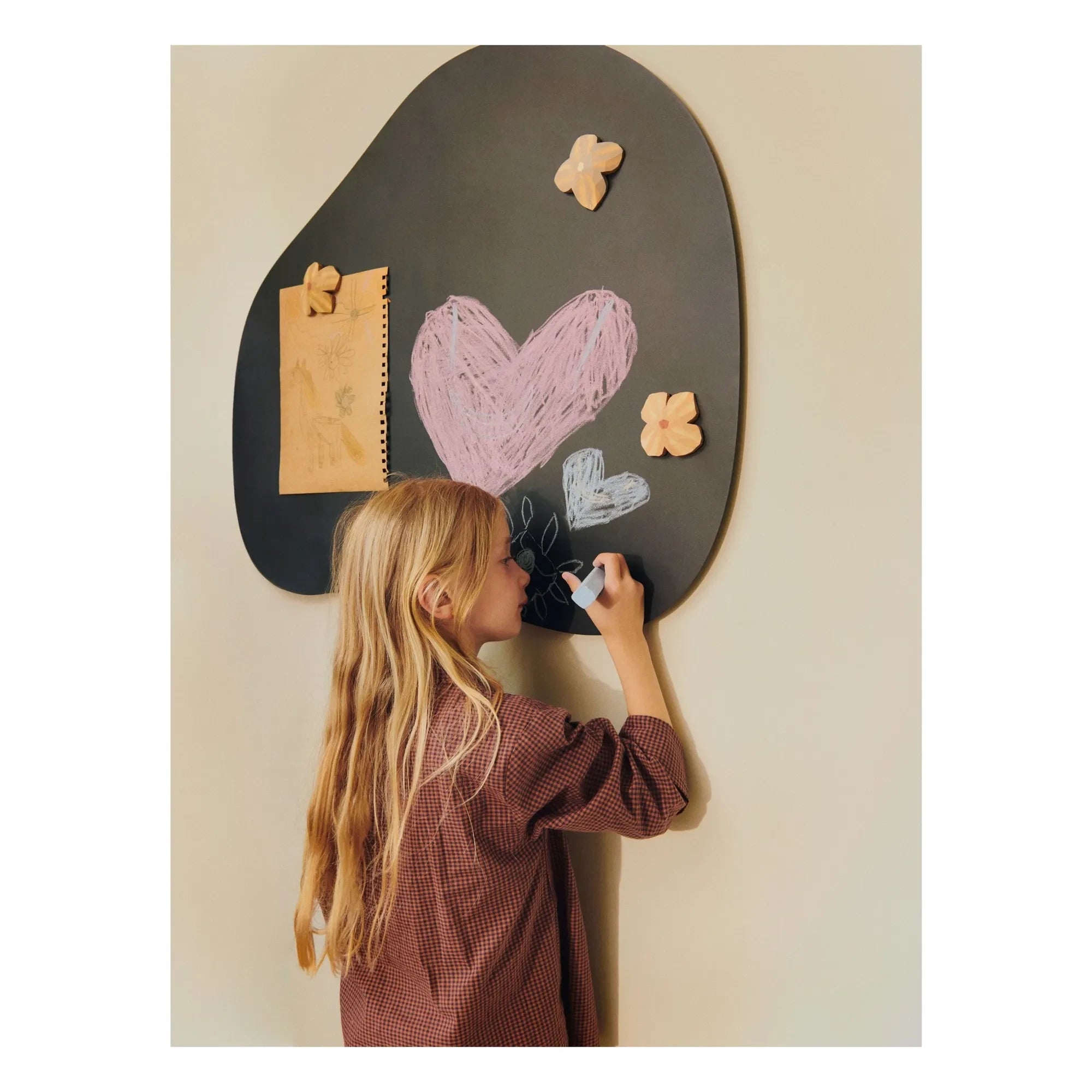 Ferm Living Kids - Pizarra magnética Willora | Negra