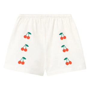 Tinycottons - Twill Cerezas Cortas | Blanco