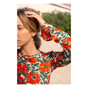 Paloma Collection - Top de embarazo Mona Poppy | Rojo