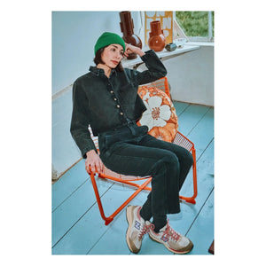 Poudre Organic - Mandarine Denim Gömlek | Siyah