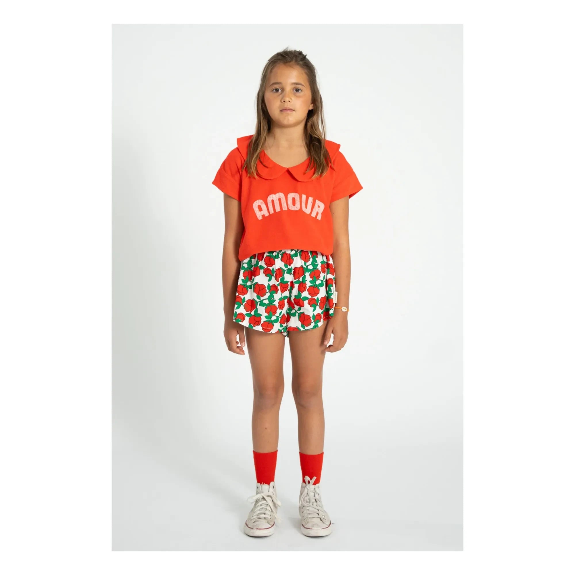 Piupiuchick - Pantalón Corto Estampado Floral | Blanco