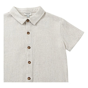 Donsje - Camisa de lino Brammie | Heather White