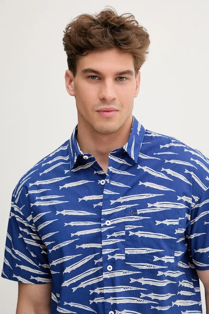 Camisa de algodón para hombre Napapijri G-ELIOR
