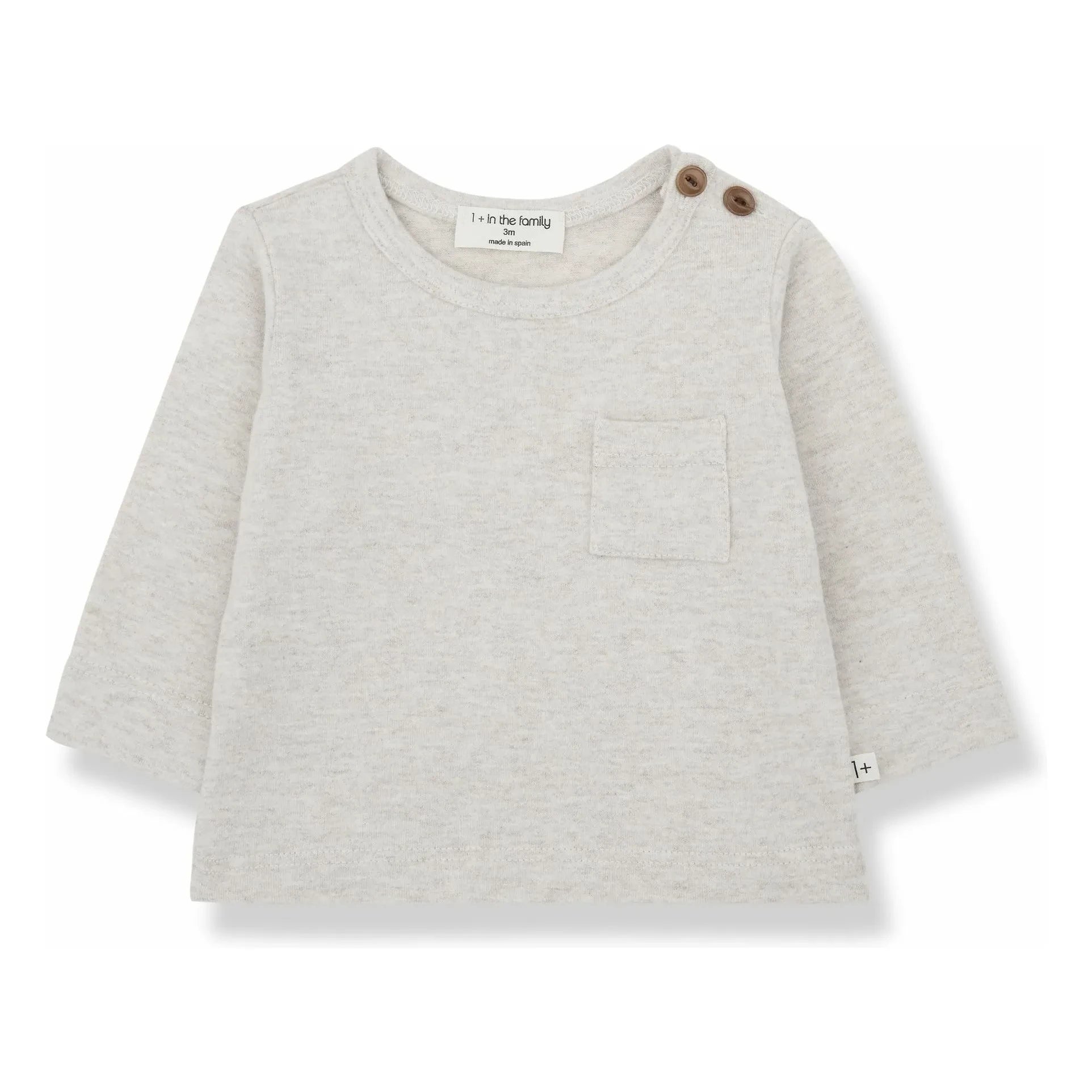 1+ en la familia - Oriol Camiseta | Gris jaspeado