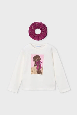 Blusa de manga larga de algodón para niños Mayoral