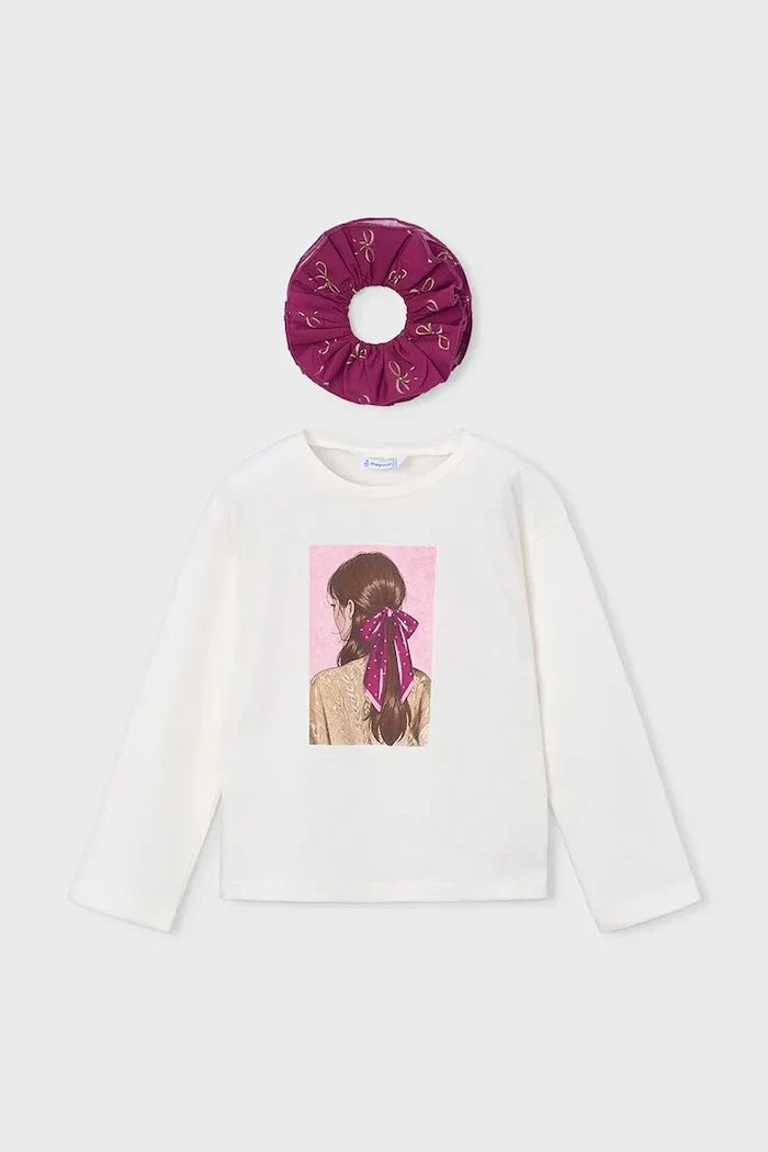 Blusa de manga larga de algodón para niños Mayoral