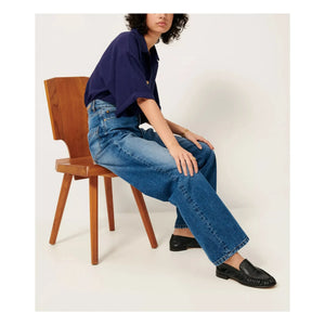 Sessùn - Zapatos Mocasines de Cuero Ayano | Negro