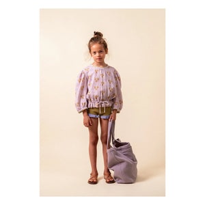 birinit - Blusa de algodón orgánico a rayas Cinca | Malva