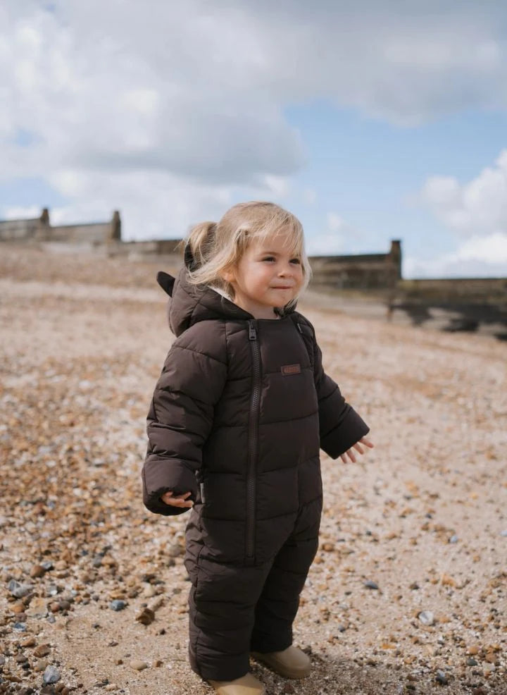 Töastie - Chaqueta Cloud con Capucha de Piel Sintética Impermeable | Marrón