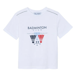 Tartine et Chocolat - Camiseta Club Bádminton | Blanco
