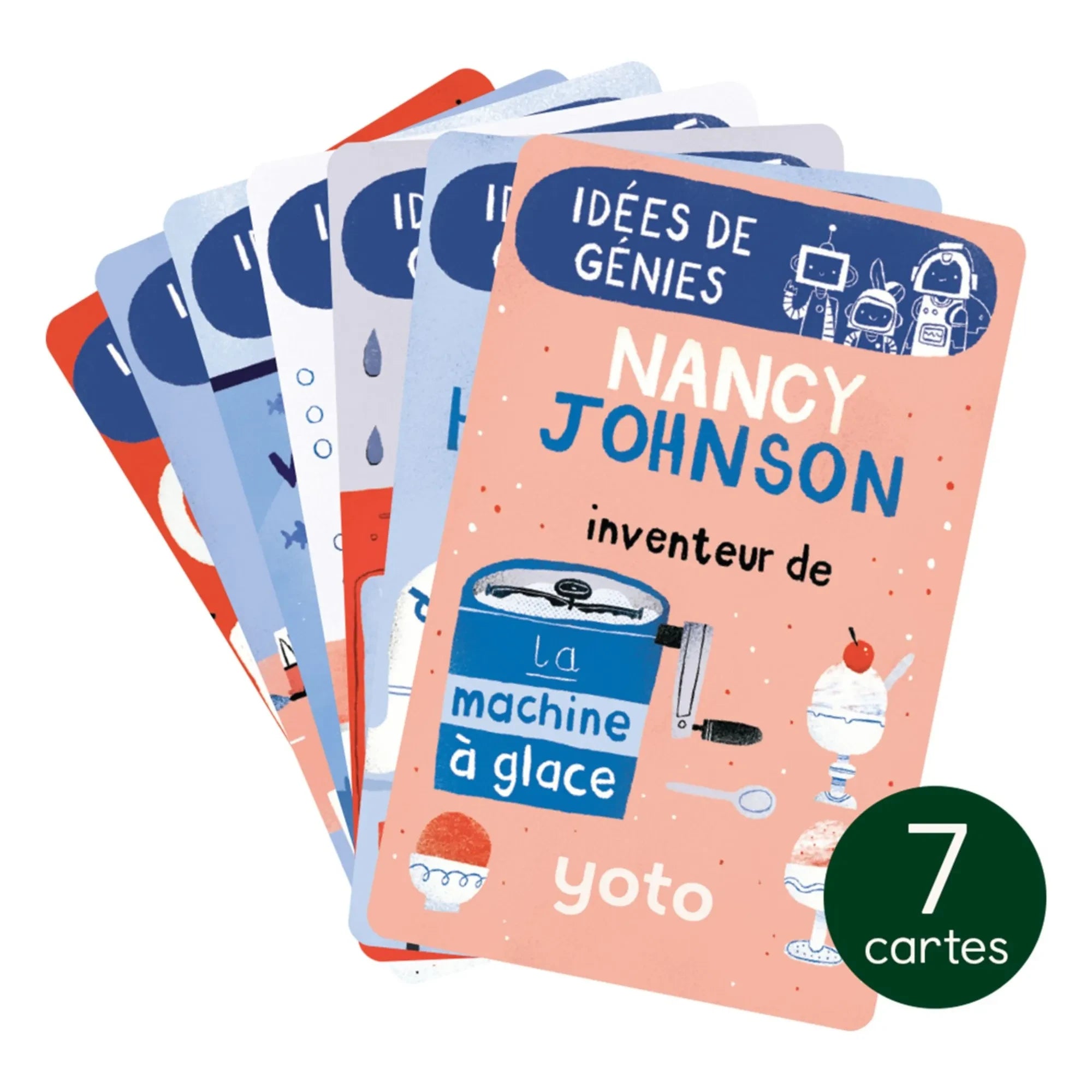 Yoto Player - Tarjetas Explorobots: Ideas brillantes - Paquete de 7