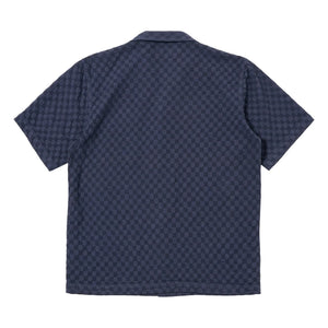 Universal Works - Camisa Road Dot Waffle | Azul marino