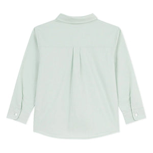 Petit Bateau - Salvia | Camisa lisa de lino