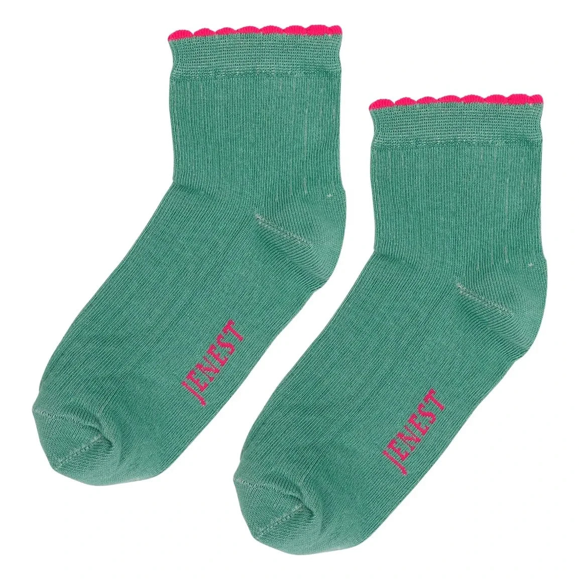 Jenest - Calcetines Festo Elegantes Algodón Orgánico | Verde