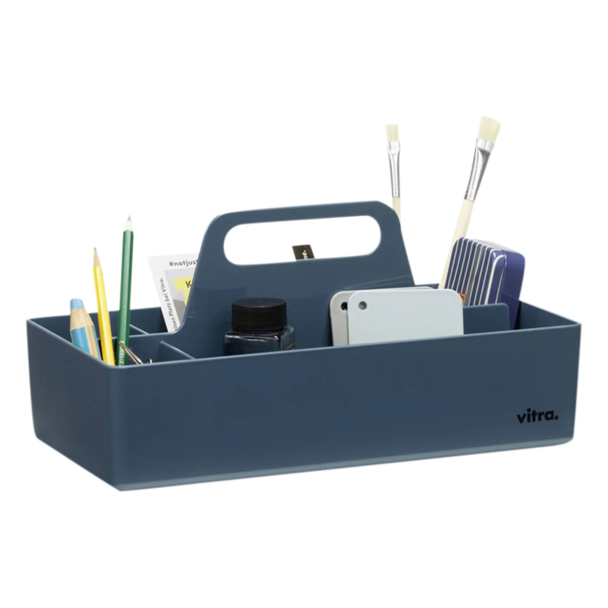Vitra - Caja de herramientas organizadora de plástico reciclado - Arik Levy | Azul marino